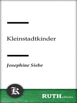 cover image of Kleinstadtkinder
